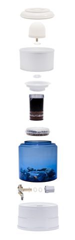 AQV 5 waterfilter van glas